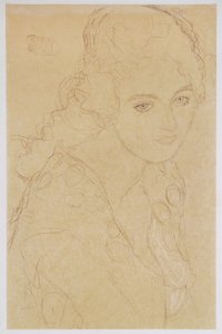 Tutkimus maalausta varten Muotokuva Ria Munk III varten tekijältä Gustav Klimt