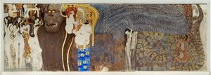 "Beethovenin friisi", detalji tekijältä Gustav Klimt