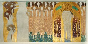 Beethovenin friisi, yksityiskohta tekijältä Gustav Klimt