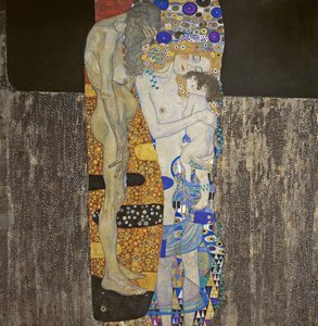Naisen kolme aikakautta tekijältä Gustav Klimt