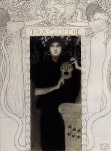 Tragedia, 1897 tekijältä Gustav Klimt