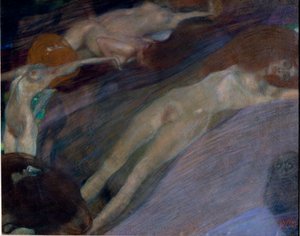 Gustav Klimtin (1862-1918) vesiagitee-maalaus. 1898, koko 52x65 cm Itävallan galleria Belvedere, Wien. tekijältä Gustav Klimt