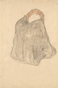 Nainen istuva, 1908-1909 tekijältä Gustav Klimt