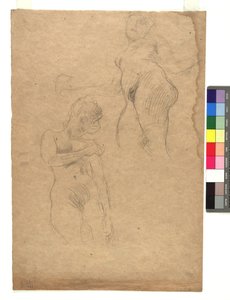Zwei Studien weiblicher Akte tekijältä Gustav Klimt