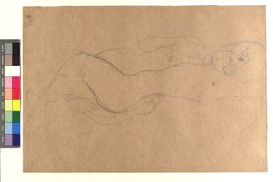 Zwei liegende weibliche Akte tekijältä Gustav Klimt