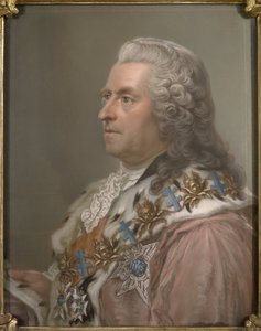 Muotokuva kreivi Carl Gustaf Tessinistä (1695-1770), Lundberg, Gustaf (1695-1786). Pastelli paperille tekijältä Gustav Lundberg