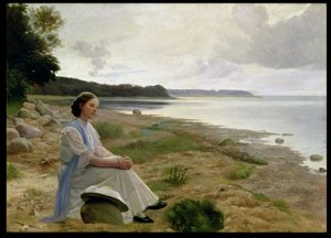 On The Beach (öljy kankaalle) tekijältä Gustav Vermehren