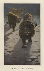On the Raid (värillinen kaiverrus)