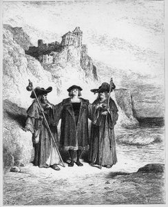 Oosteri ja asianosaiset - Oosteri ja asianosaiset - Jean de La Fontainen (Lafontaine) (1621-95) "Fablesista" - kaiverrus Gustave Doren (1832-83) mukaan - Yksityinen kokoelma tekijältä Gustave (after) Dore
