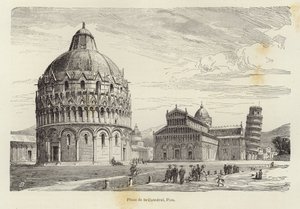 Tuomiokirkon aukio, Pisa tekijältä Gustave Bauernfeind
