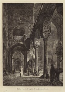 Venetsian Pyhän Markuksen basilikan sisustus tekijältä Gustave Bauernfeind