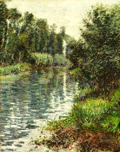 Pieni Seinen haara, Argenteuil, 1888-90 tekijältä Gustave Caillebotte