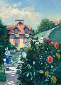 Daaliat, Petit Gennevilliersin puutarha tekijältä Gustave Caillebotte