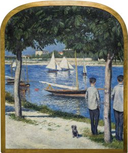 Berge du Petit Gennevilliers ja Seine, 1890. tekijältä Gustave Caillebotte