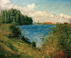 Seine Argenteuilissa tekijältä Gustave Caillebotte