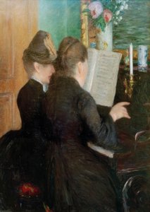 La leçon de piano tekijältä Gustave Caillebotte