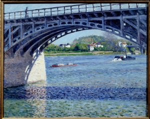Gustave Caillebotten (1848-1894) Argenteuil-siltamaalaus 1883 su. 0,79x0,63 m Yksityinen kokoelma tekijältä Gustave Caillebotte