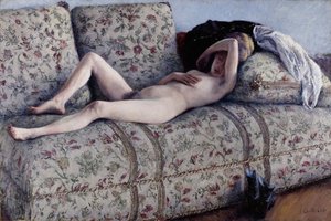 Alaston sohvalla tekijältä Gustave Caillebotte