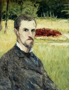 Taiteilijan muotokuva itse; Taiteilija Lui-Memen muotokuva, 1875-1877 tekijältä Gustave Caillebotte