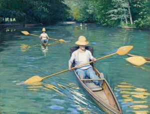 Skiffs, 1877. tekijältä Gustave Caillebotte