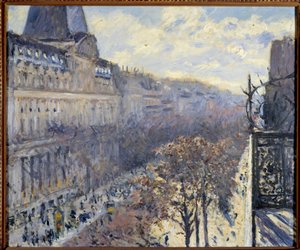 The Boulevard des Italians in Paris Gustave Caillebotten (1848-1894) maalaus 1880 Yksityinen kokoelma tekijältä Gustave Caillebotte