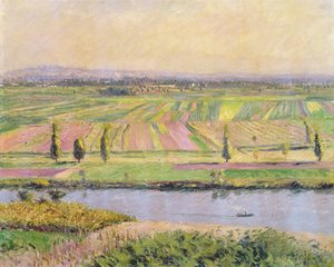 Gennevilliersin tasango Argenteuilin kukkuloilta, 1888 tekijältä Gustave Caillebotte