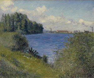 Seine Argenteuilissa, n. 1892 (öljy kankaalle) tekijältä Gustave Caillebotte