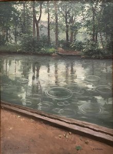 Yerres, sateen vaikutus, 1875. Gustave Caillebotte tekijältä Gustave Caillebotte