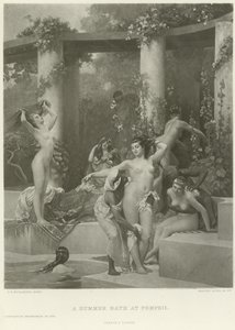 Kesäkylpy Pompejissa (syväpaino)