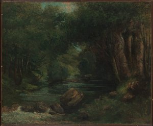 Metsän puro tekijältä Gustave Courbet