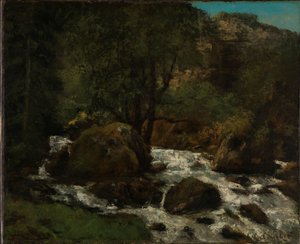 Puro metsässä, Jura, n. 1865 (öljy kankaalle) tekijältä Gustave Courbet
