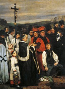 Hautaus Ornansissa tekijältä Gustave Courbet