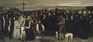 Hautaus Ornansiin Maalaus ihmishahmoista, Ornansin hautauksen historia, 1849-1850 tekijältä Gustave Courbet