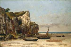 Ranta Normandiassa tekijältä Gustave Courbet