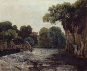 Myllyn pato. 1866 tekijältä Gustave Courbet