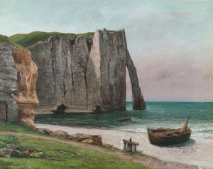 Felsen von Etretat (Étretatin kallio). Öh 1869 tekijältä Gustave Courbet