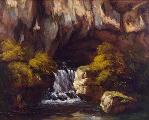 Loue-joen luola tekijältä Gustave Courbet