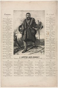 Jean Journet lähdössä valloittamaan yleisen harmonian tekijältä Gustave Courbet