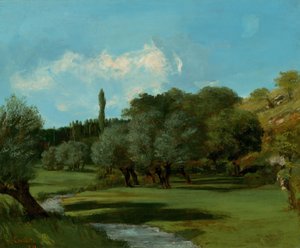 La Bretonnerie Indren laitoksella, 1856. tekijältä Gustave Courbet
