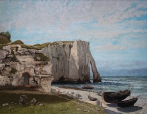 Étretatin kalliot myrskyn jälkeen tekijältä Gustave Courbet
