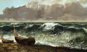 Aalto, noin 1869/70 (öljy kankaalle) tekijältä Gustave Courbet