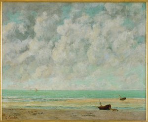 Mer calme - Rauhallinen meri (öljy kankaalle) tekijältä Gustave Courbet
