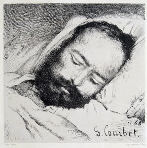 Proudhonin ruumismuotokuva, 20.1.1865 - Gustave Courbet tekijältä Gustave Courbet