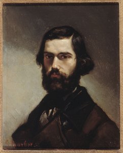 Kirjailija Jules Vallèsin (1832–1885) muotokuva. tekijältä Gustave Courbet