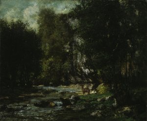 Les Puits-Noirin puro, n. 1855. tekijältä Gustave Courbet