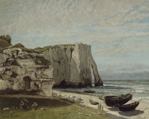 Etretat-kalliot myrskyn jälkeen, 1870