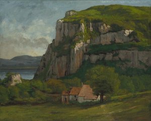 Hautepierren kallio, noin 1869 tekijältä Gustave Courbet