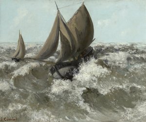 Purjevene tekijältä Gustave Courbet