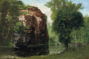 Hiljainen joki tekijältä Gustave Courbet