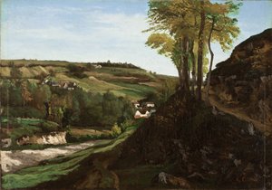 Ornansin laakso tekijältä Gustave Courbet